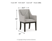 Burkhaus Dining Table and 6 Chairs in Dark Brown - PKG023626