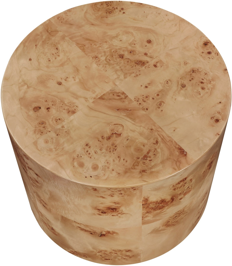 Burl Wood End Table in Natural - 270-E