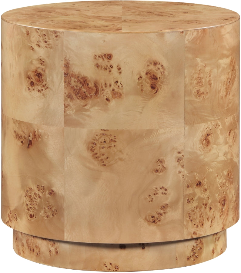 Burl Wood End Table in Natural - 270-E