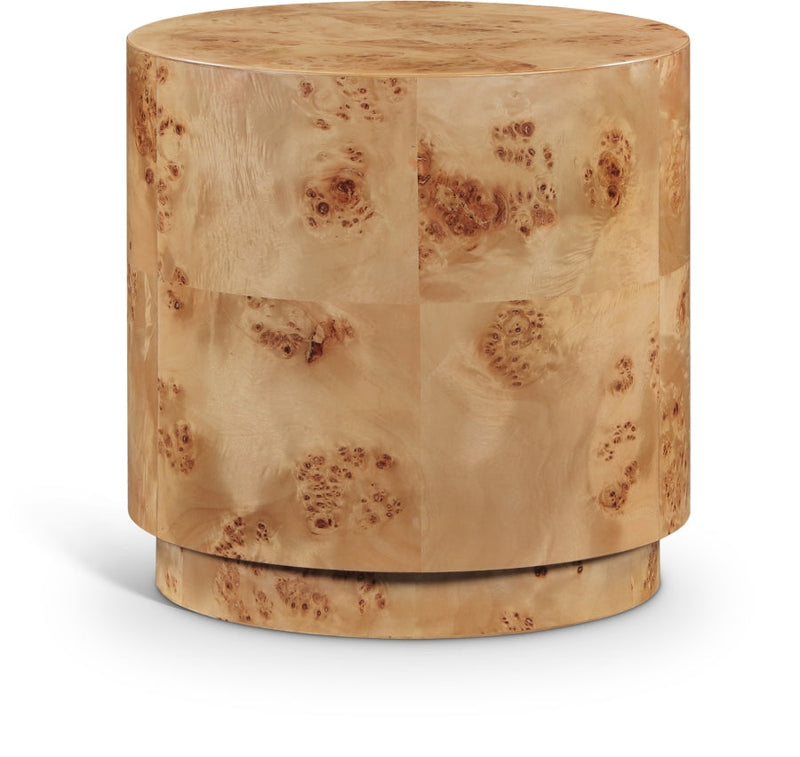 Burl Wood End Table in Natural - 270-E