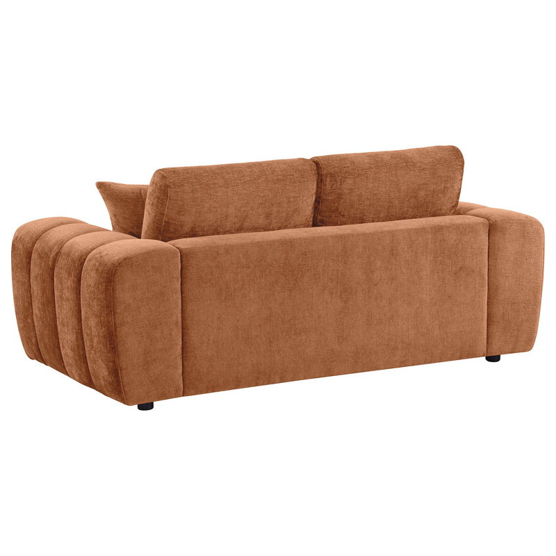 Burnett 4-piece Chenille Upholstered Sofa Set Burnt Orange - 504951-S4