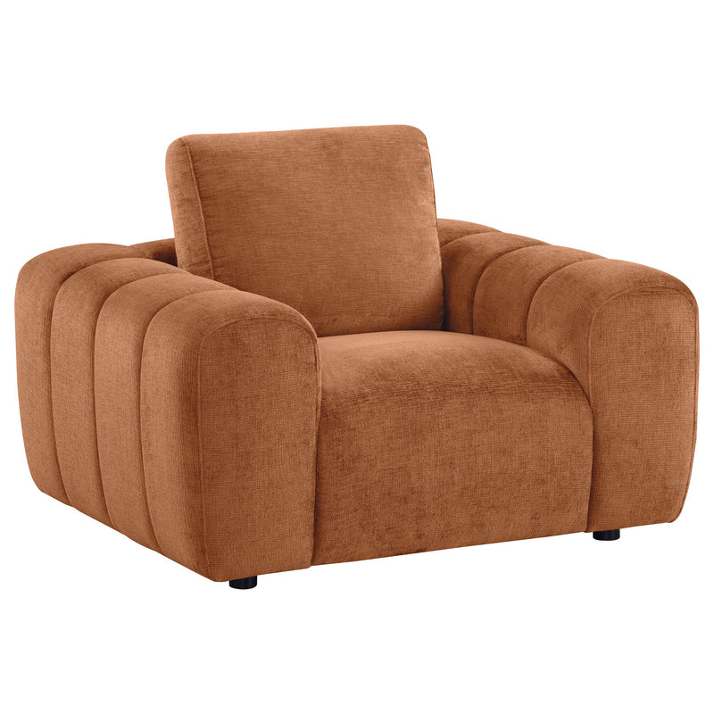 Burnett 4-piece Chenille Upholstered Sofa Set Burnt Orange - 504951-S4