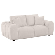 Burnett 4-piece Chenille Upholstered Sofa Set Ivory - 504955-S4
