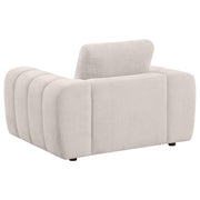 Burnett 4-piece Chenille Upholstered Sofa Set Ivory - 504955-S4