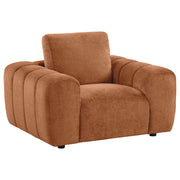 Burnett Chenille Upholstered Accent Chair Burnt Orange - 504953