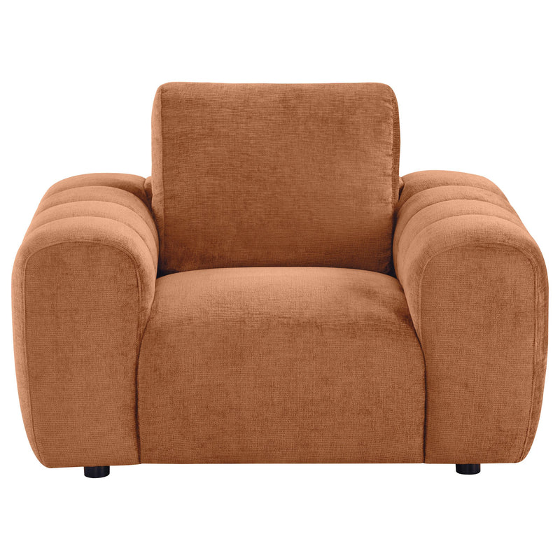 Burnett Chenille Upholstered Accent Chair Burnt Orange - 504953