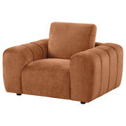 Burnett Chenille Upholstered Accent Chair Burnt Orange - 504953