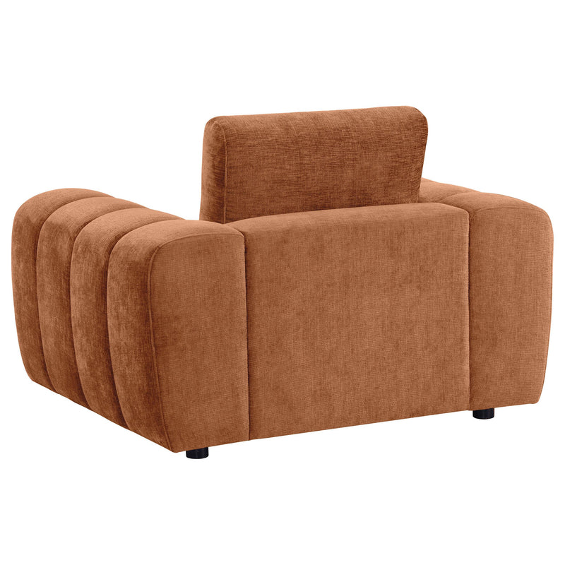 Burnett Chenille Upholstered Accent Chair Burnt Orange - 504953