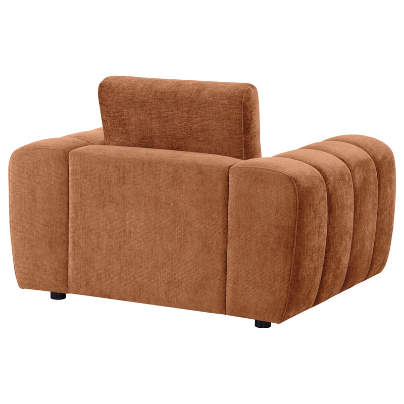Burnett Chenille Upholstered Accent Chair Burnt Orange - 504953