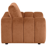 Burnett Chenille Upholstered Accent Chair Burnt Orange - 504953