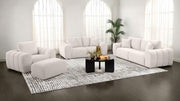 Burnett Chenille Upholstered Accent Chair Ivory - 504957