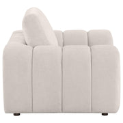 Burnett Chenille Upholstered Accent Chair Ivory - 504957