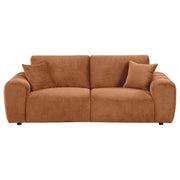Burnett Chenille Upholstered Wide Arm Sofa Burnt Orange - 504951