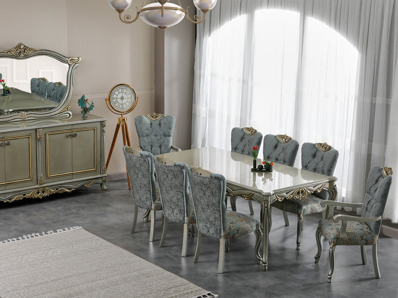 Buse 10 Person Dining Room Set - Gate FurnitureDining Room Sets