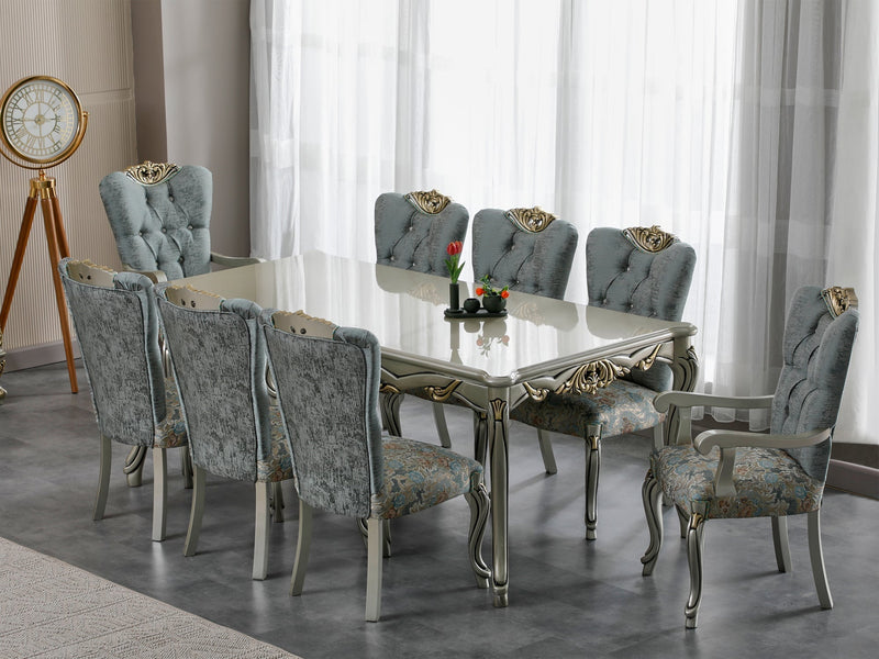 Buse 10 Person Dining Room Set - Gate FurnitureDining Room Sets