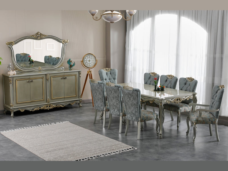 Buse 104" Wide 10 Person Dining Table - Gate FurnitureDining Tables