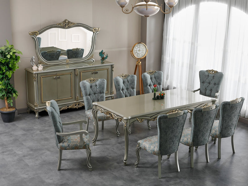 Buse 12 Person Dining Room Set - Gate FurnitureDining Room Sets