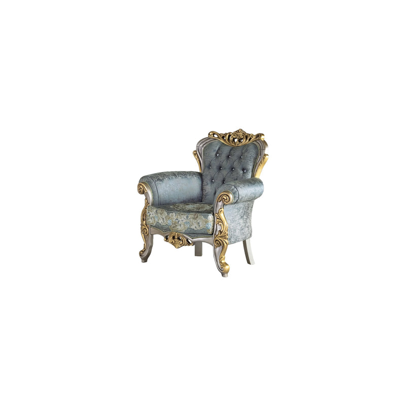 Buse 2-pieces (Sofa & Loveseat) Livingroom Set Light Green in Light Green - 101-BUS-HAN25-32