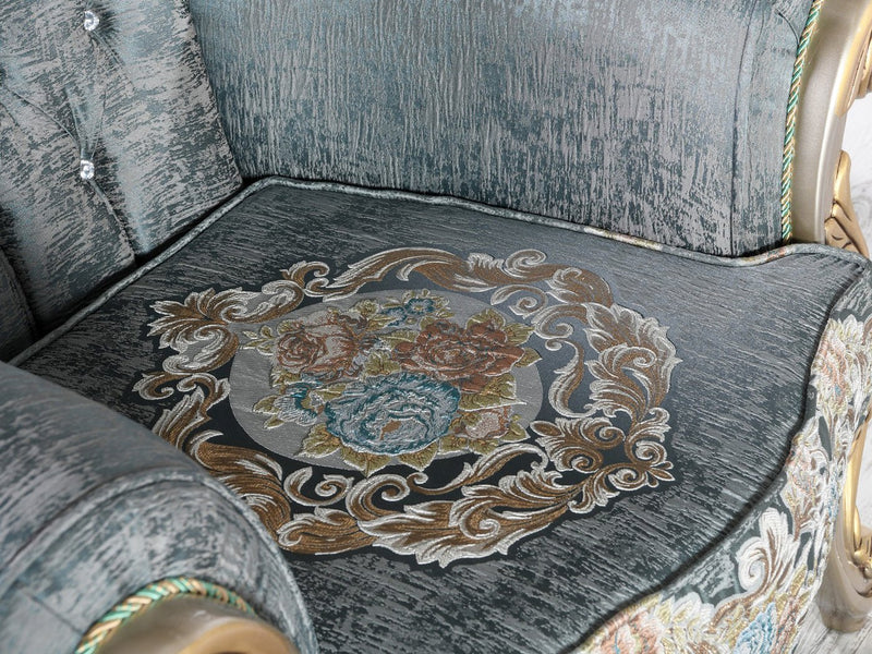 Buse 31" Wide Tufted Armchair - Gate FurnitureTraditional Accent Chairs