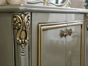 Buse 78" Wide 4 Door Buffet With Mirror - Gate FurnitureBuffets & Sideboards