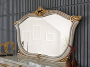 Buse 78" Wide 4 Door Buffet With Mirror - Gate FurnitureBuffets & Sideboards