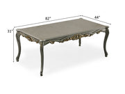 Buse 82" Wide 6 Person Dining Table - Gate FurnitureDining Tables