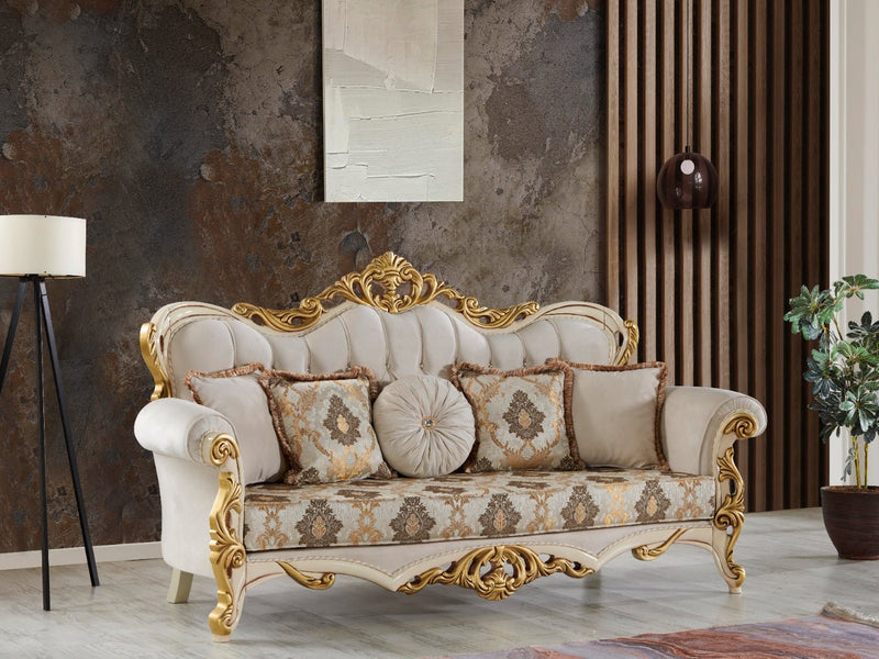 Buse 90" Wide Tufted Traditional Sofa - Gate FurnitureTraditional Sofas