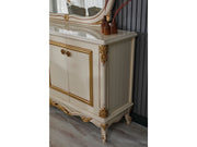 Buse Diningroom Consol With Mirror Cream - 115-BUS-HM571-CONWM