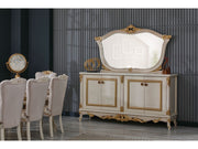 Buse Diningroom Consol With Mirror Cream - 115-BUS-HM571-CONWM