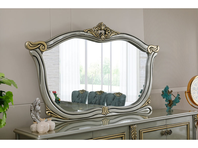 Buse Diningroom Consol With Mirror Light Green - 115-BUS-HM620-CONWM