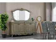 Buse Diningroom (Dining Table & 6 Chair) Light Green - 115-BUS-HM620-SET