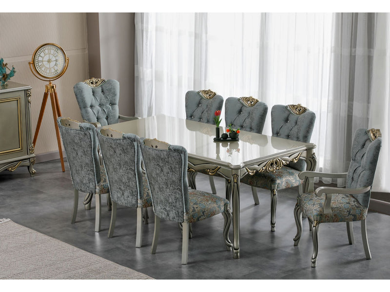 Buse Diningroom Table Light Green - Table 82" - 115-BUS-HM620-DT-6