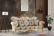 Buse Traditional Sofa Cream in Cream - 101-BUS-D0602-3