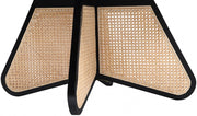 Butterfly Natural Cane And Oak Veneer Coffee Table in Black - 208Black-CT