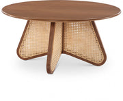 Butterfly Natural Cane And Oak Veneer Coffee Table in Brown - 208Walnut-CT
