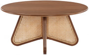 Butterfly Natural Cane And Oak Veneer Coffee Table in Brown - 208Walnut-CT