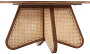 Butterfly Natural Cane And Oak Veneer Coffee Table in Brown - 208Walnut-CT