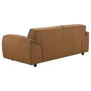 Buxton 2-piece Leather Upholstered Sofa Set Orange - 509501-S2
