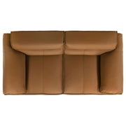Buxton 2-piece Leather Upholstered Sofa Set Orange - 509501-S2