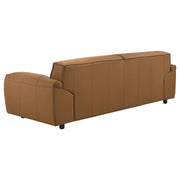 Buxton 2-piece Leather Upholstered Sofa Set Orange - 509501-S2
