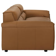 Buxton 2-piece Leather Upholstered Sofa Set Orange - 509501-S2