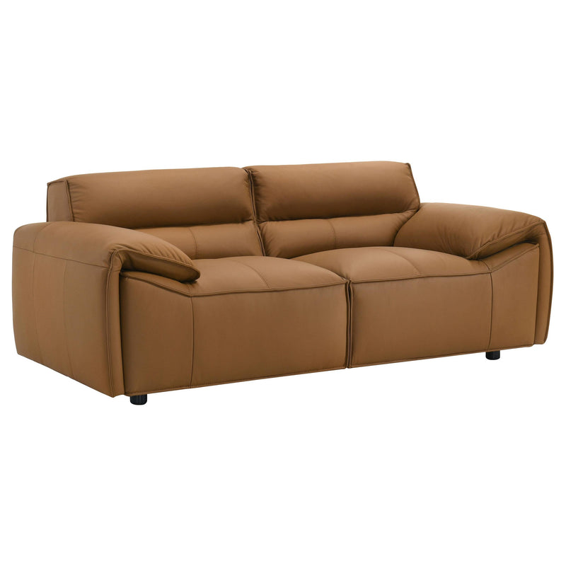 Buxton 2-piece Leather Upholstered Sofa Set Orange - 509501-S2