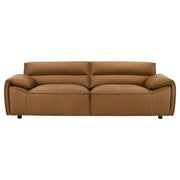 Buxton Top Grain Leather Upholstered Sofa Orange - 509501