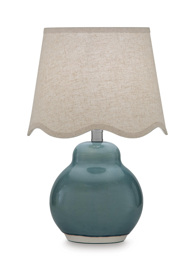 Byronburg Blue/Beige Table Lamp - L180224