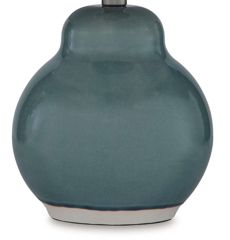 Byronburg Blue/Beige Table Lamp - L180224
