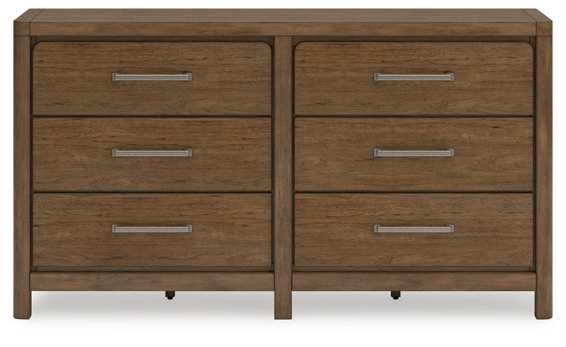 Cabalynn California King Panel Bed with Dresser in Light Brown - PKG019236