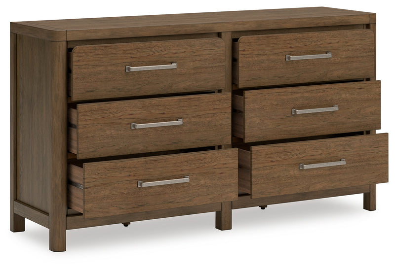 Cabalynn California King Panel Bed with Dresser in Light Brown - PKG019236