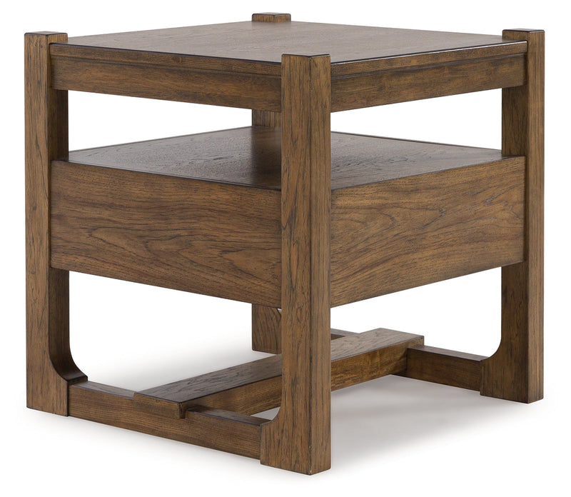 Cabalynn Coffee Table with 1 End Table in Light Brown - PKG015597