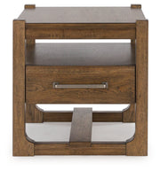 Cabalynn Coffee Table with 1 End Table in Light Brown - PKG015597