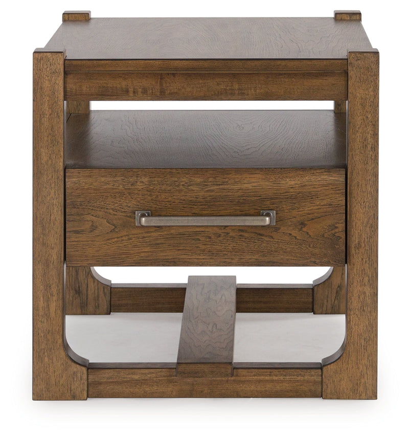 Cabalynn Coffee Table with 1 End Table in Light Brown - PKG015597